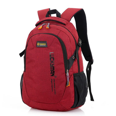 mochilas instituto negras rojo